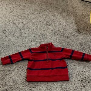 Polo by Ralph Lauren Kids Red and Navy Striped Sweater